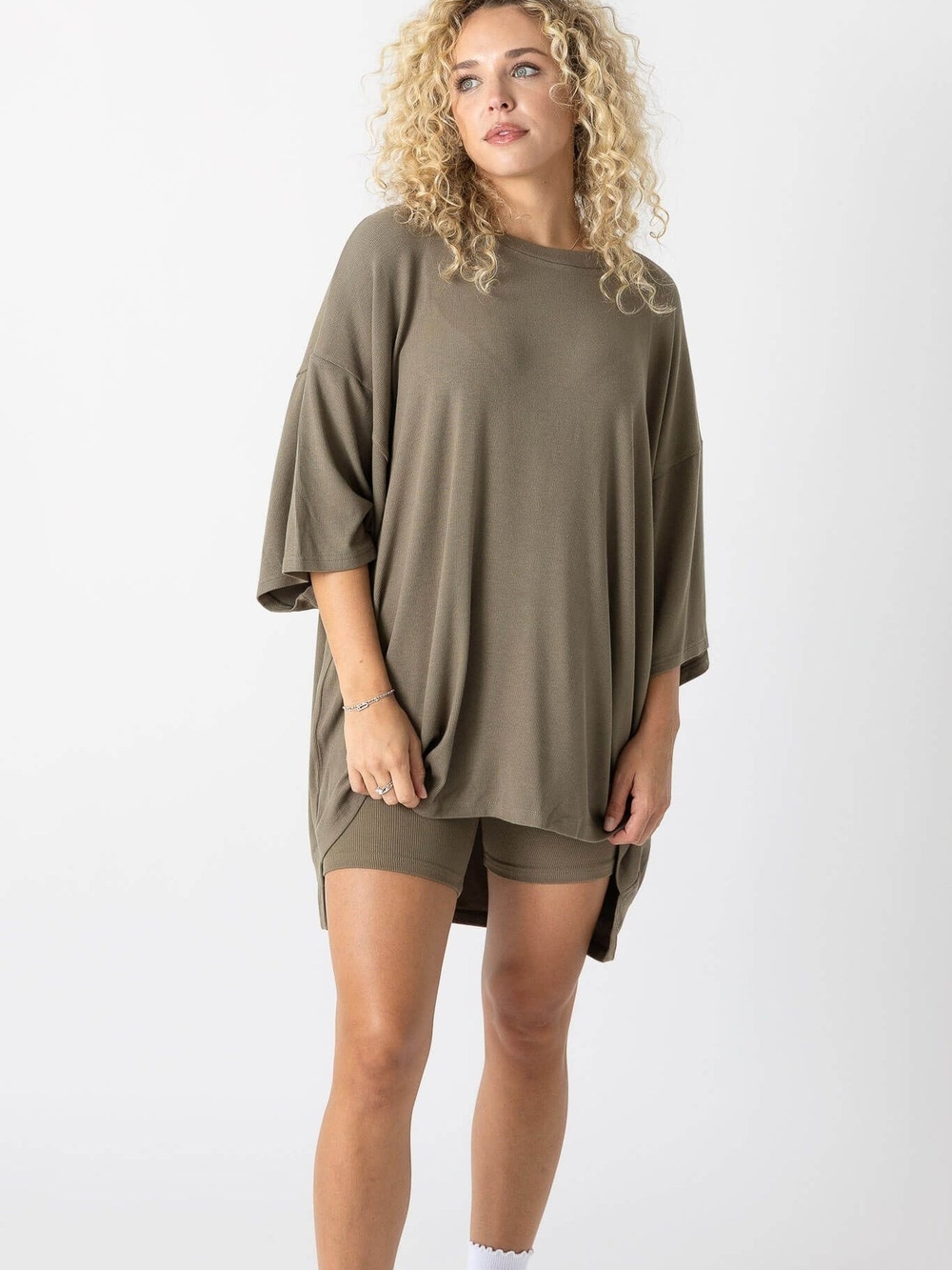 Foxy Kind All Weekend Long Top Olive
